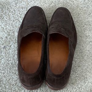 Mens Ralph Lauren Brown Suede Loafers